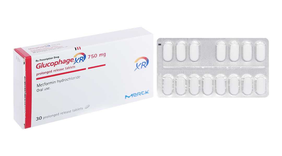 Glucophage XR 750mg trị đái tháo đường tuýp 2