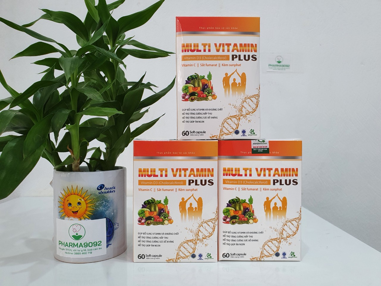 MULTI VITAMIN PLUS. Giúp bổ sung vitamin và khoáng chất cho cơ thể, hỗ trợ tăng cường hấp thu, giúp ăn ngon. Hỗ trợ tăng cường sức đề kháng.