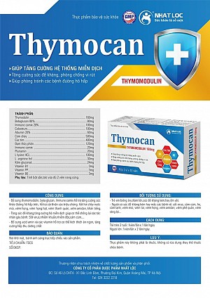 TĂNG CƯỜNG ĐỀ KHÁNG THYMOCAN (Thymomodulin)