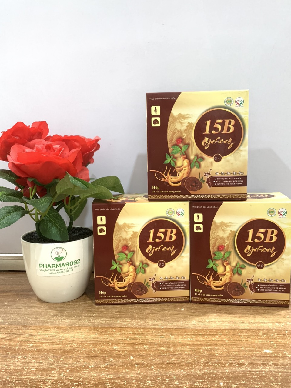 15B GINSENG. Hỗ trợ bồi bổ cơ thể, tăng cường sưc đề kháng, giúp cơ thể khỏe mạnh.