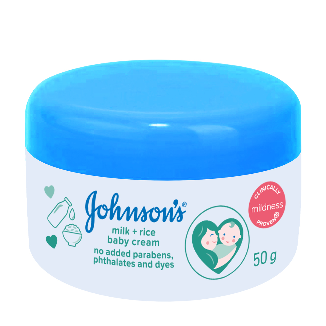 Kem dưỡng da chứa sữa và gạo Johnson Baby