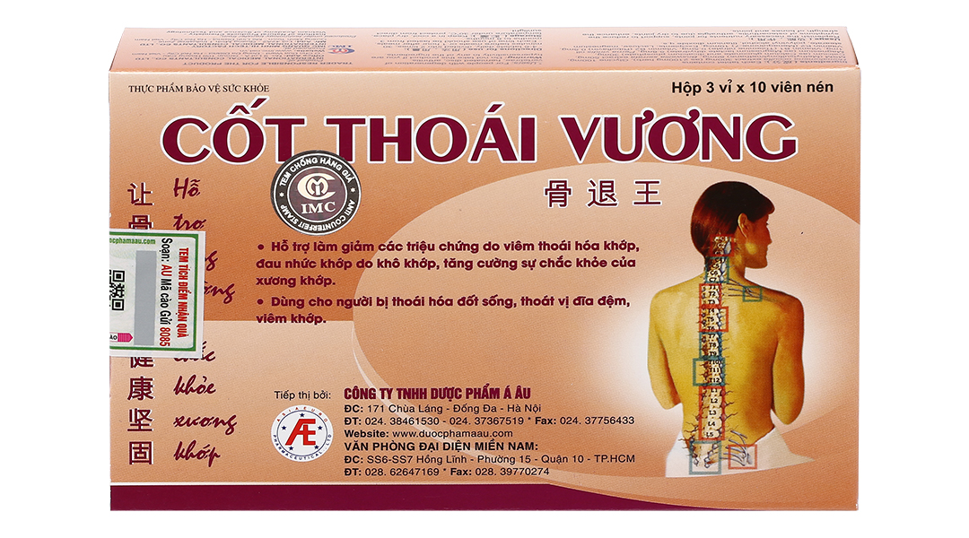 Cốt Thoái Vương hỗ trợ giảm thoái hóa đốt sống