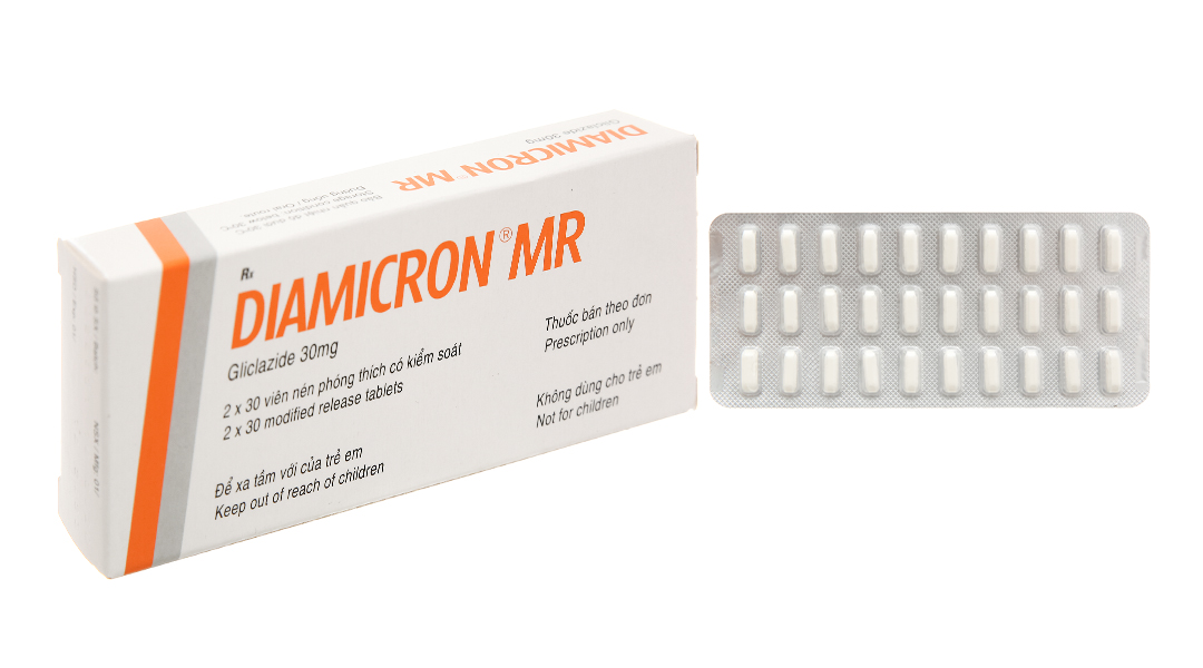 Diamicron MR 30mg trị đái tháo đường tuýp 2