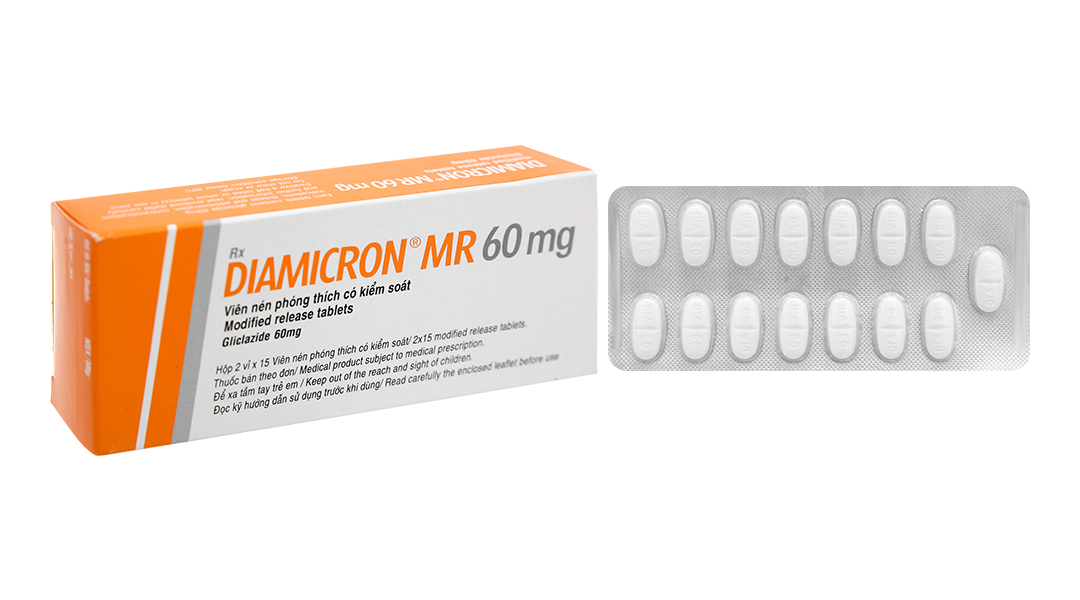 Diamicron MR 60mg trị đái tháo đường tuýp 2