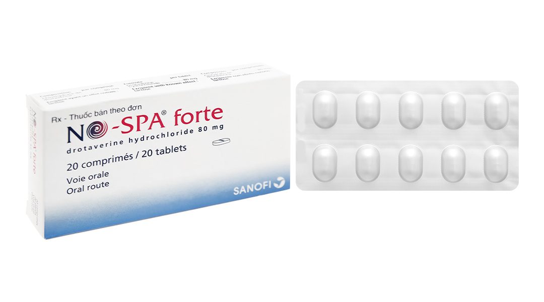 NO-SPA Forte 80mg chống co thắt cơ trơn