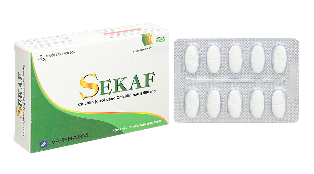 Sekaf 500mg trị Parkinson, rối loạn mạch máu não