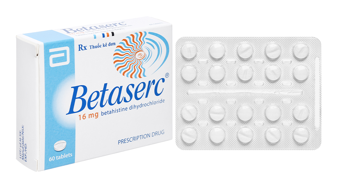 Betaserc 16mg trị rối loạn tiền đình