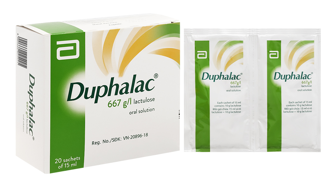 Dung dịch uống Duphalac 667g/l trị táo bón, bệnh lý não do gan