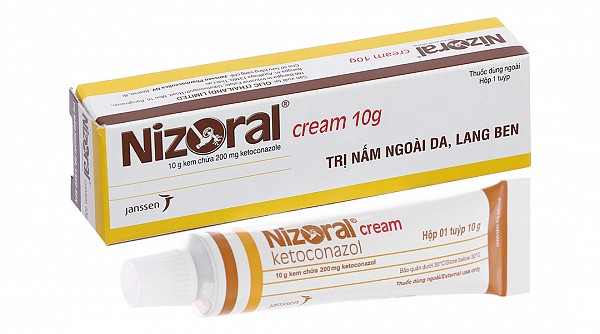 Nizoral Cream trị nấm ngoài da, viêm da tiết bã tuýp 10g