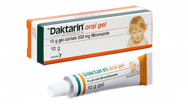 Daktarin Oral Gel trị nhiễm nấm khoang miệng hầu tuýp 10g