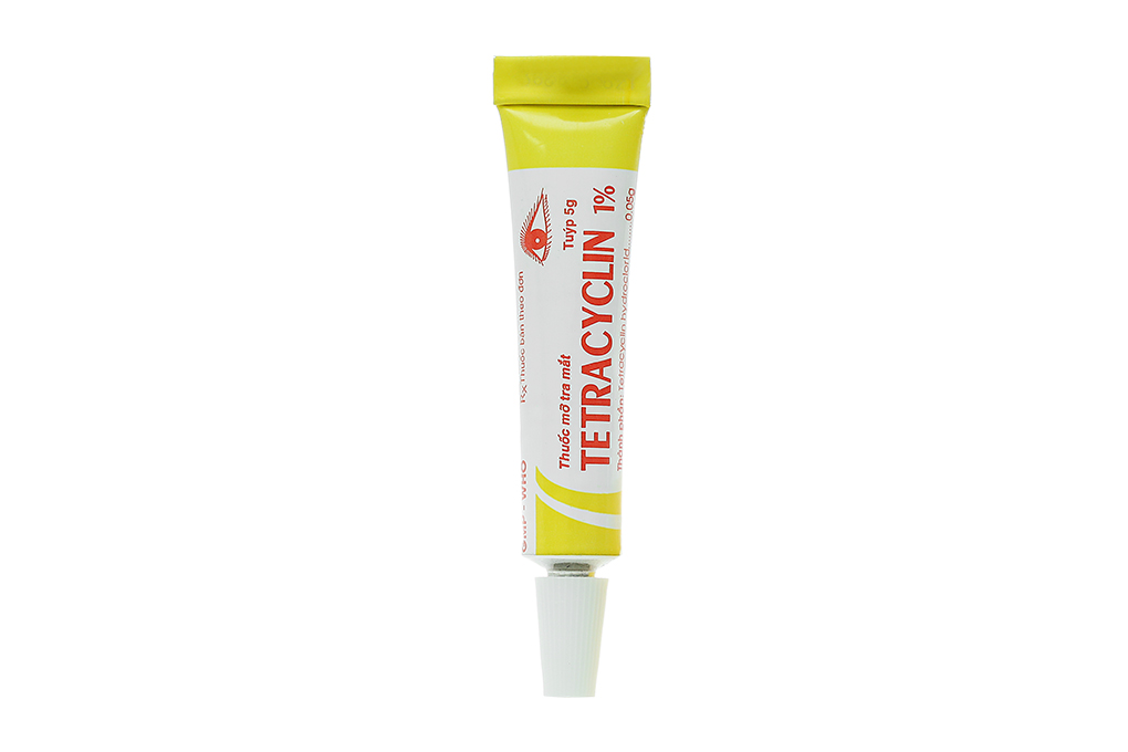 Thuốc mỡ tra mắt Tetracyclin Quapharco 1% trị nhiễm khuẩn mắt