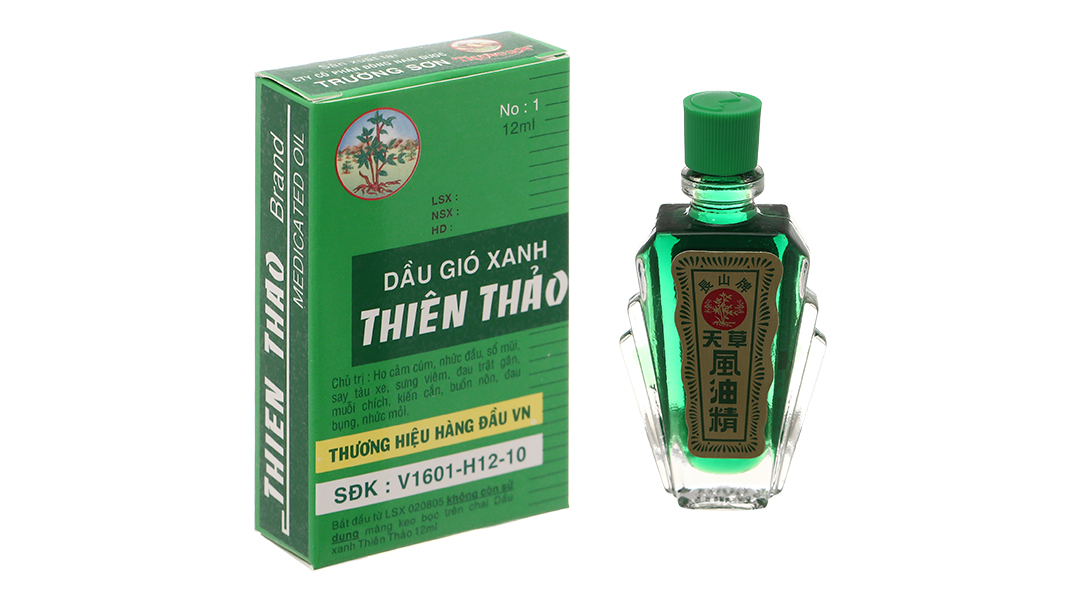 Dầu gió xanh Thiên Thảo chai 12ml