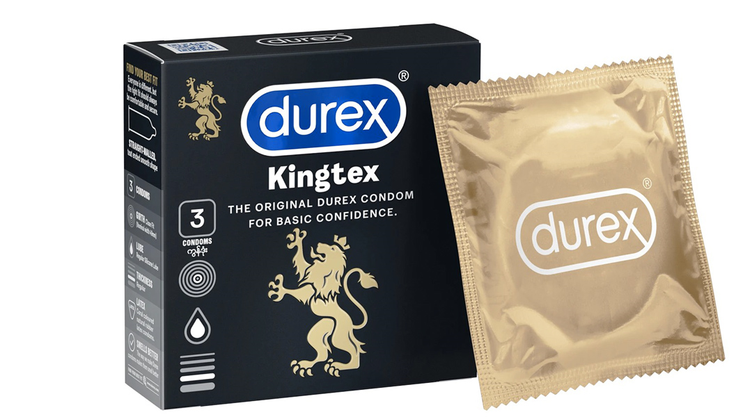 Bao cao su Durex Kingtex ôm sát, vừa vặn 49mm hộp 3 cái