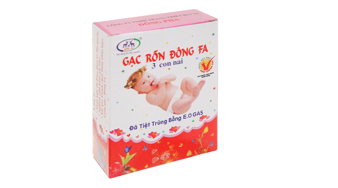 Băng rốn Đông FA 3 con nai cho bé hộp 3 miếng