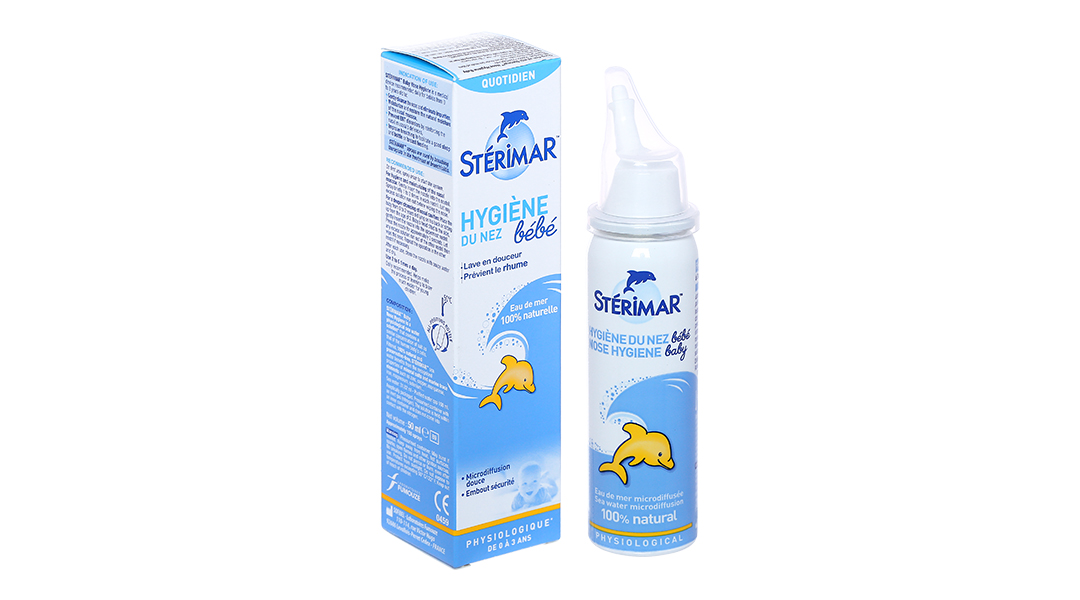 Xịt mũi Sterimar Nose Hygiene Baby giảm nghẹt mũi cho bé chai 50ml