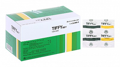 Tiffy Dey trị các triệu chứng cảm cúm, cảm lạnh (25 vỉ x 4 viên)