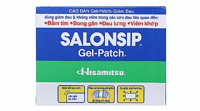 Cao dán Salonsip Gel-Patch giảm đau, kháng viêm cơ khớp