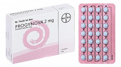 Progynova 2mg trị thiếu estrogen do mãn kinh (1 vỉ x 28 viên)