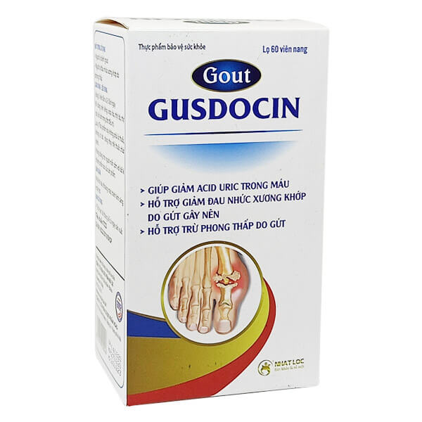 Gout Gusdocin. Hỗ trợ điều trị bệnh gut, giảm acid uric trong máu