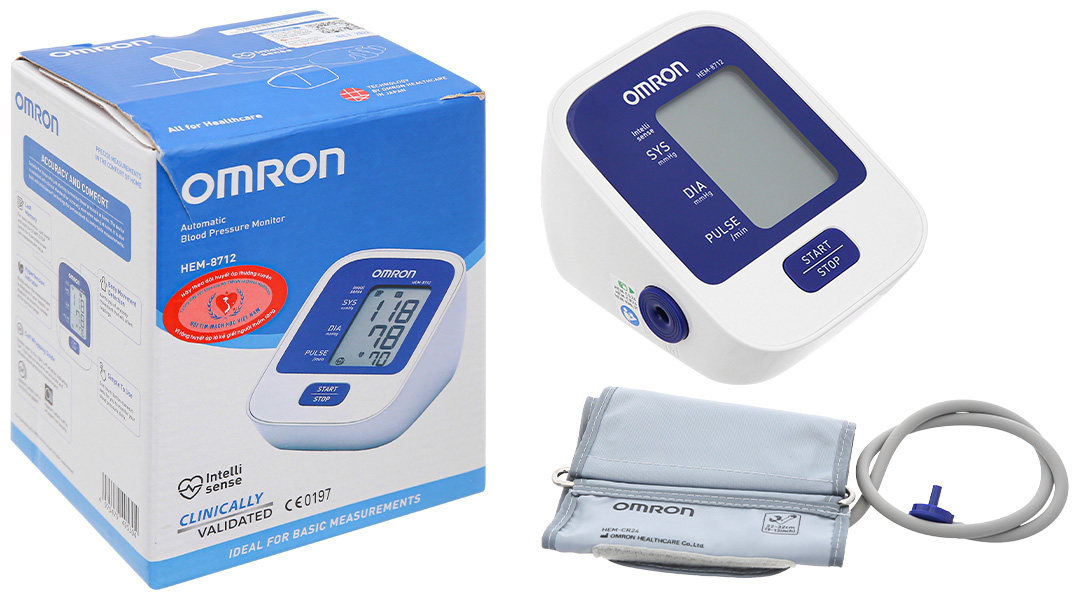 Chi tiết Máy đo huyết áp bắp tay OMRON HEM-8712