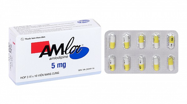 Amlor 5mg trị tăng huyết áp