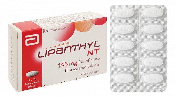 Lipanthyl NT 145mg trị tăng cholesterol máu hoặc triglycerid
