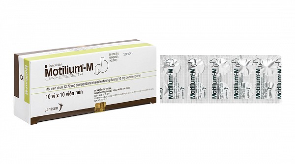 Motilium-M 10mg trị triệu chứng nôn và buồn nôn (10 vỉ x 10 viên)
