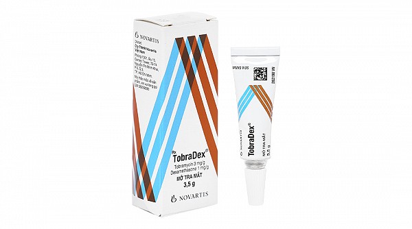 Thuốc mỡ tra mắt TobraDex trị nhiễm khuẩn mắt tuýp 3.5g