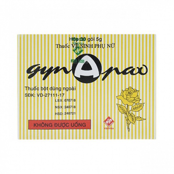 Thuốc vệ sinh phụ nữ Gynapax Vidipha vệ sinh niêm mạc phụ khoa (30 gói x 5g)