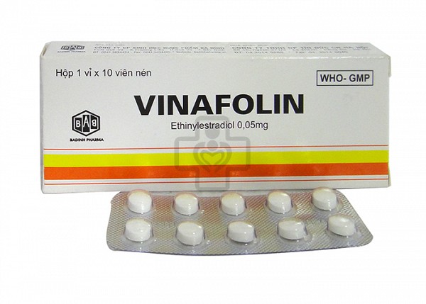Thuốc hormon sinh lý nữ VINAFOLIN hộp 1 vỉ x 10 viên