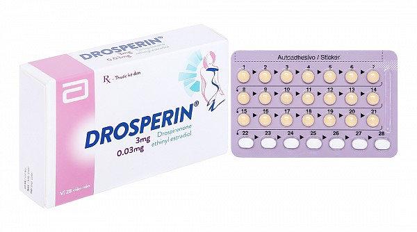 Drosperin thuốc tránh thai hằng ngày (1 vỉ x 28 viên)