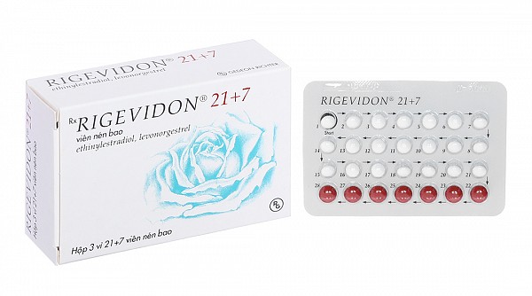 Rigevidon 21+7 thuốc tránh thai hằng ngày (3 vỉ x 28 viên)