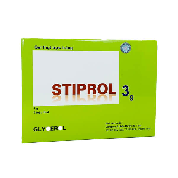 Gel thụt trực tràng Stiprol 3g hộp 6 tuýp
