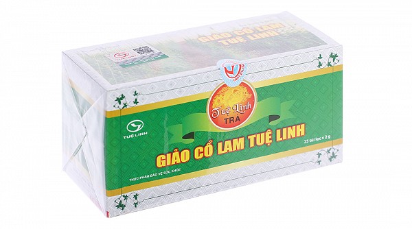 Trà Giảo Cổ Lam Tuệ Linh hỗ trợ giảm mỡ máu, ngừa xơ vữa hộp 25 gói x 2g