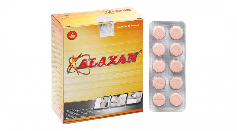 Alaxan giảm các cơn đau cơ xương nhẹ đến trung bình (10 vỉ x 10 viên)