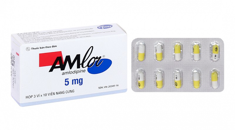 Amlor 5mg trị tăng huyết áp