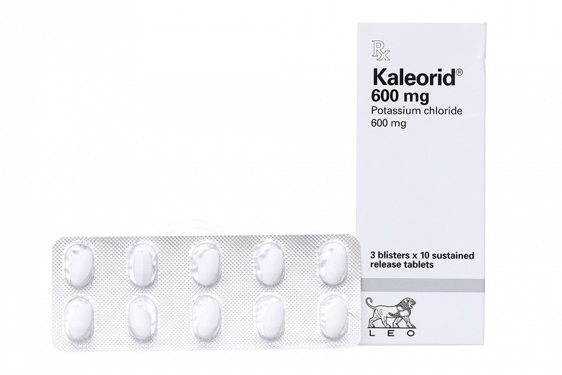 Kaleorid 600mg phòng và trị giảm kali máu