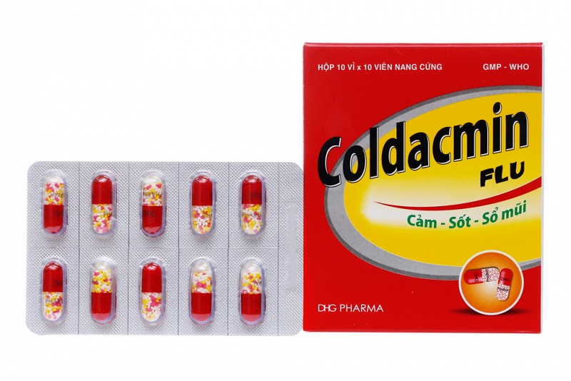 Coldacmin Flu trị cảm cúm, sốt, sổ mũi (10 vỉ x 10 viên)