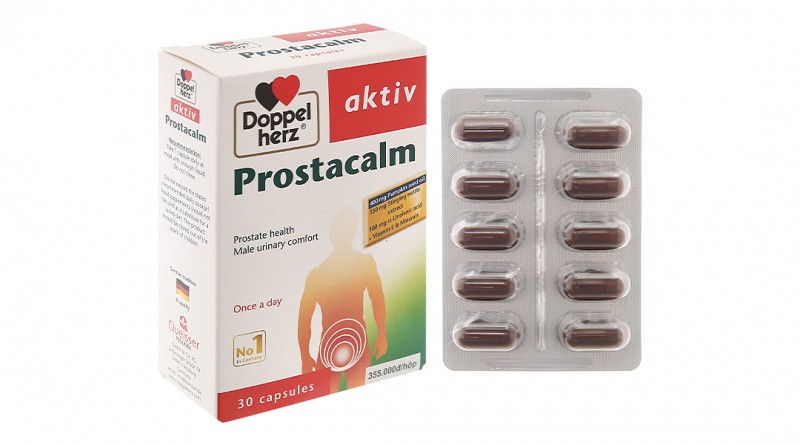 Doppelherz Aktiv Prostacalm hỗ trợ giảm chứng phì đại tiền liệt tuyến, hộp 30 viên